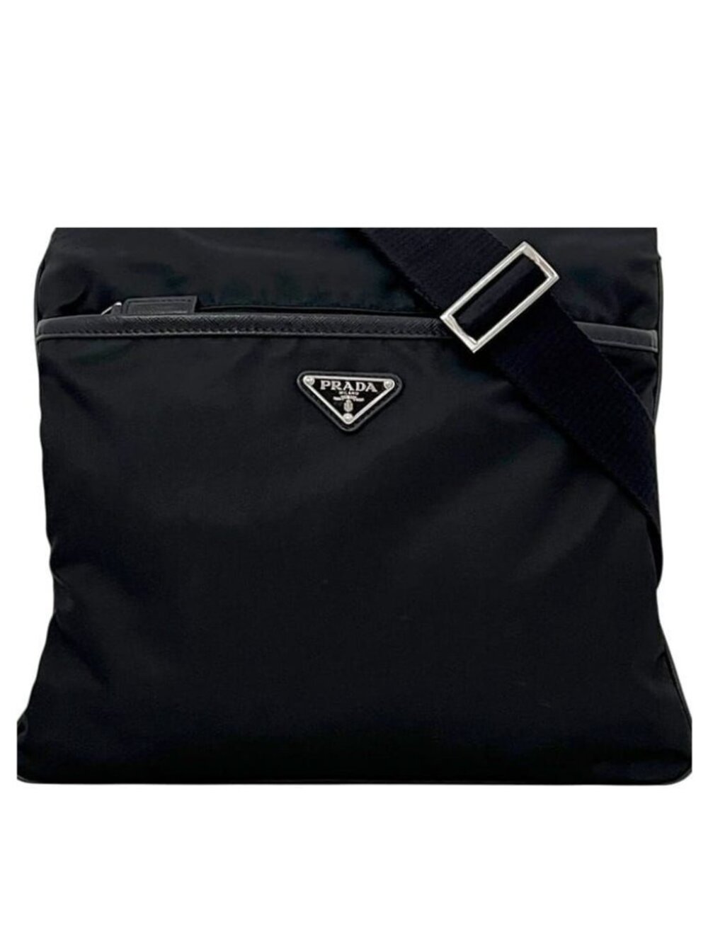 Prada Shoulder Bag Tessuto 134 Nylon Nero Black